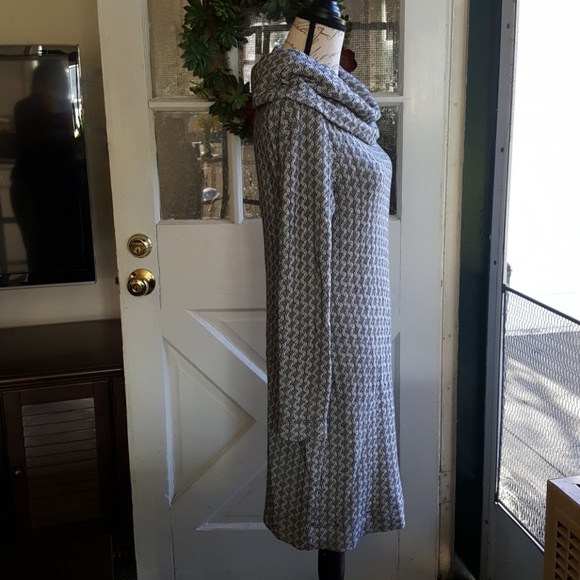 Cowl Neck Sweater Dress - Picture 2 of 4